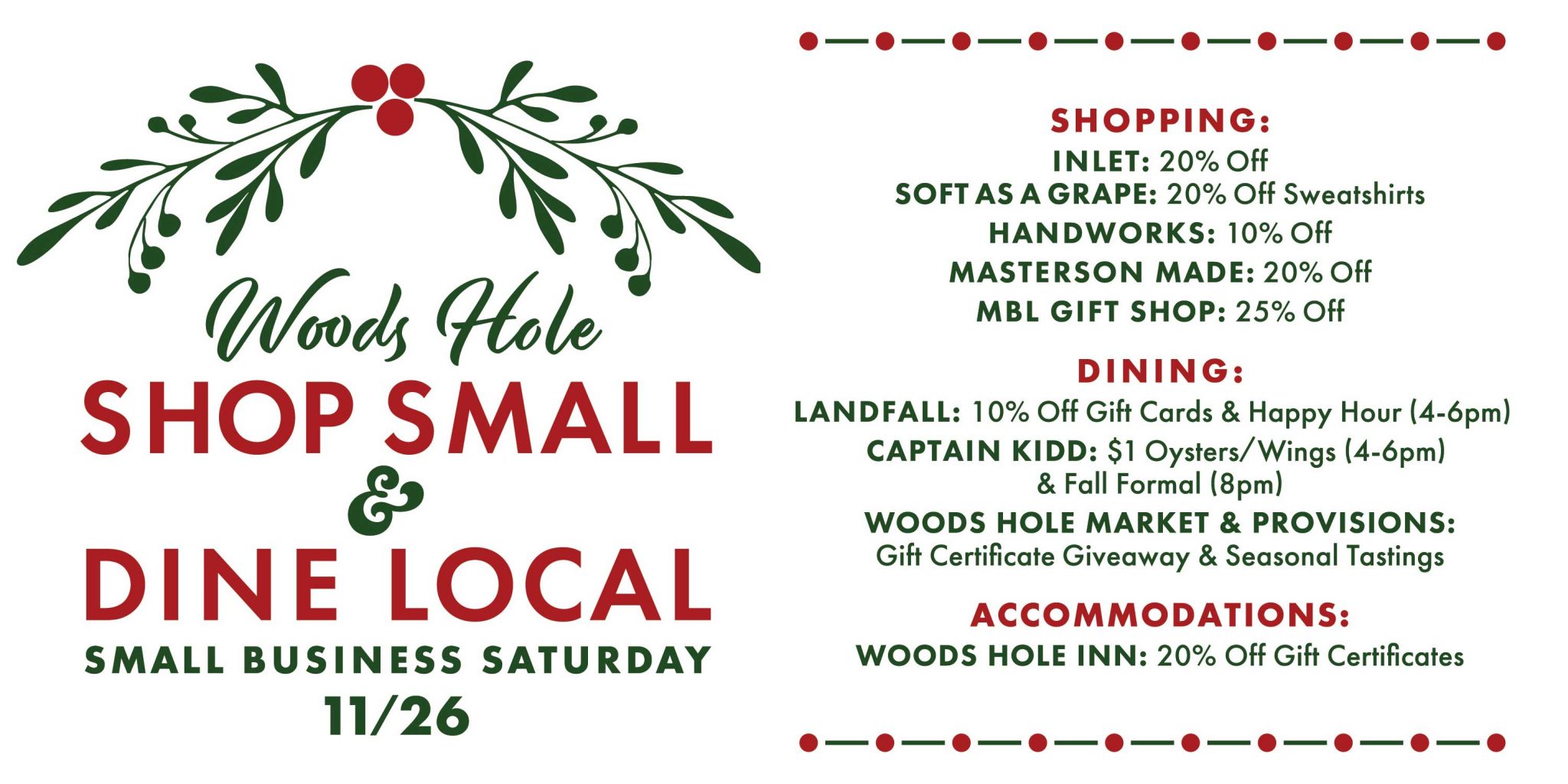 Woods Hole Business Association a village on Cape Cod